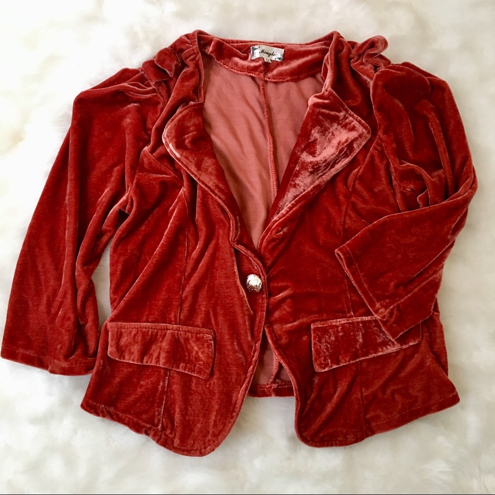 Mingle Velvet Blazer